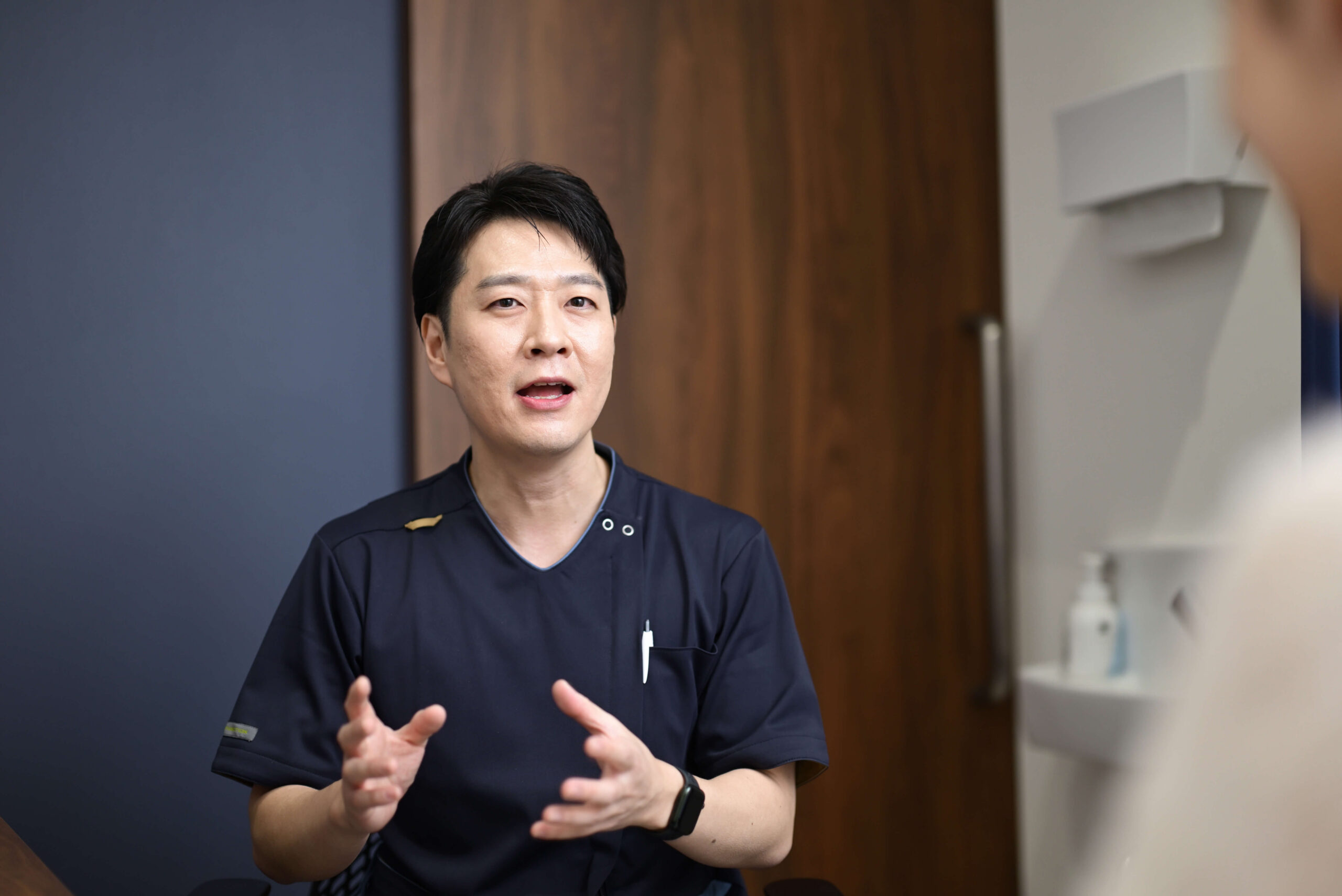 診察を受けている様子